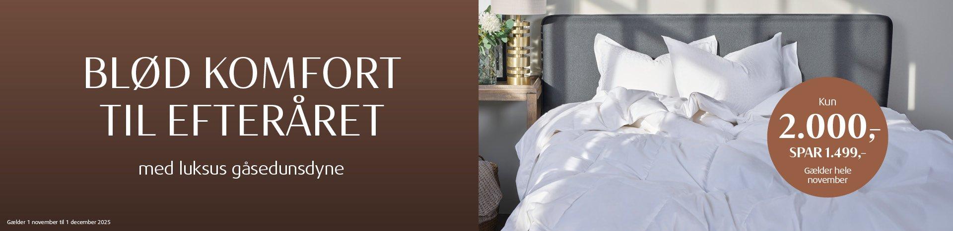 TEMPUR luksusdyne med ungarsk gåsedun