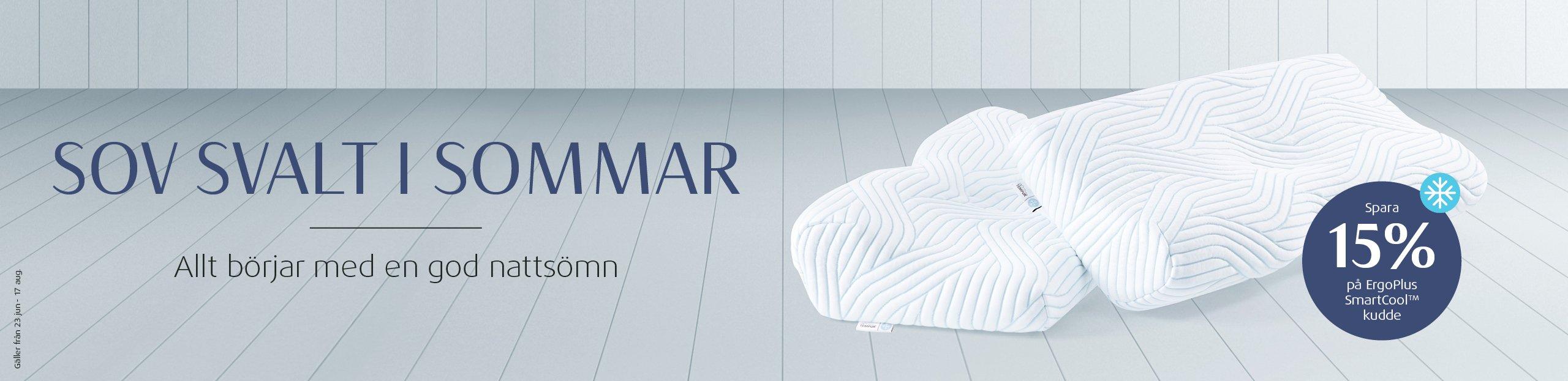 TEMPUR ErgoPlus SmartCool kudde, tryckavlastande memory foam ergonomisk kudde med temperaturregulerande egenskaper