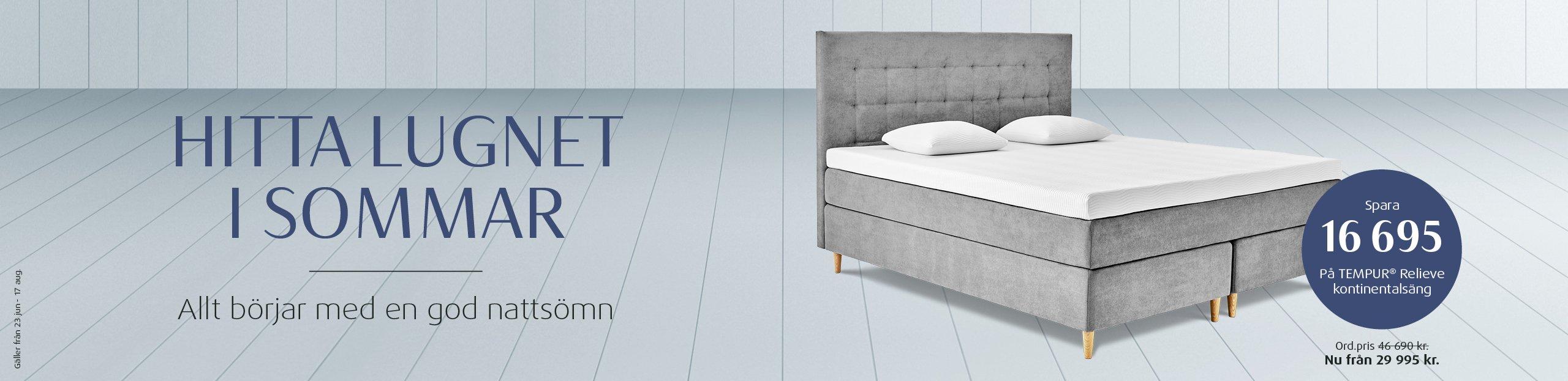 TEMPUR Relieve kontinentalsäng 180x200 erbjudande