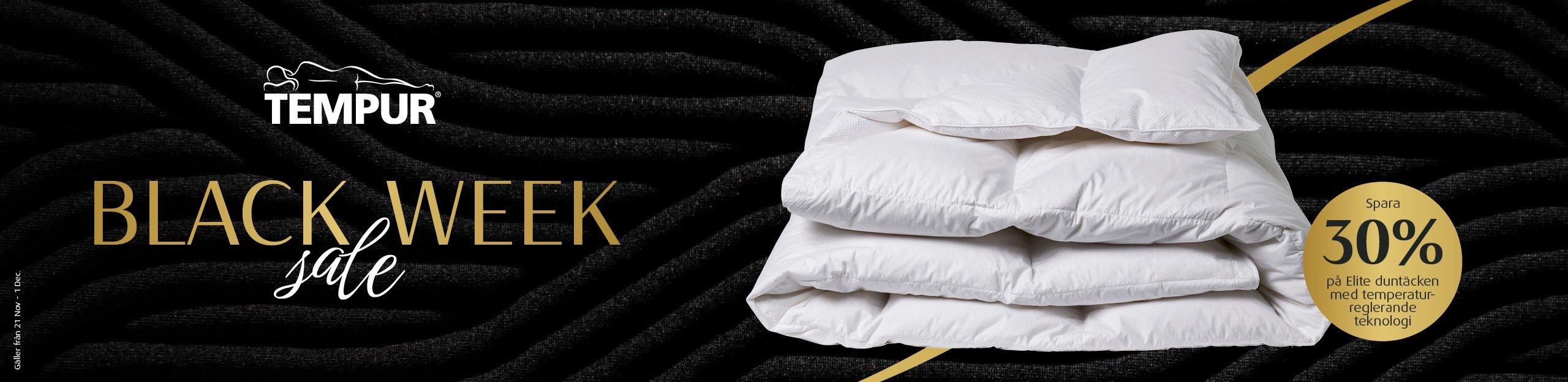 TEMPUR temperaturreglerande täcken, Black Week 30% rabatt erbjudande