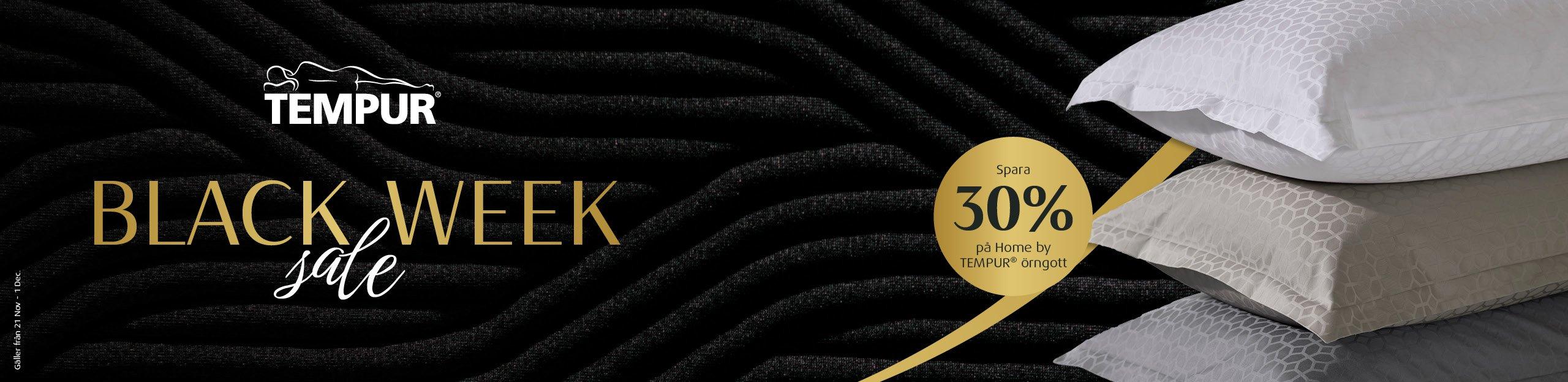 TEMPUR lyxiga örngott, Black Week 30% rabatt erbjudande
