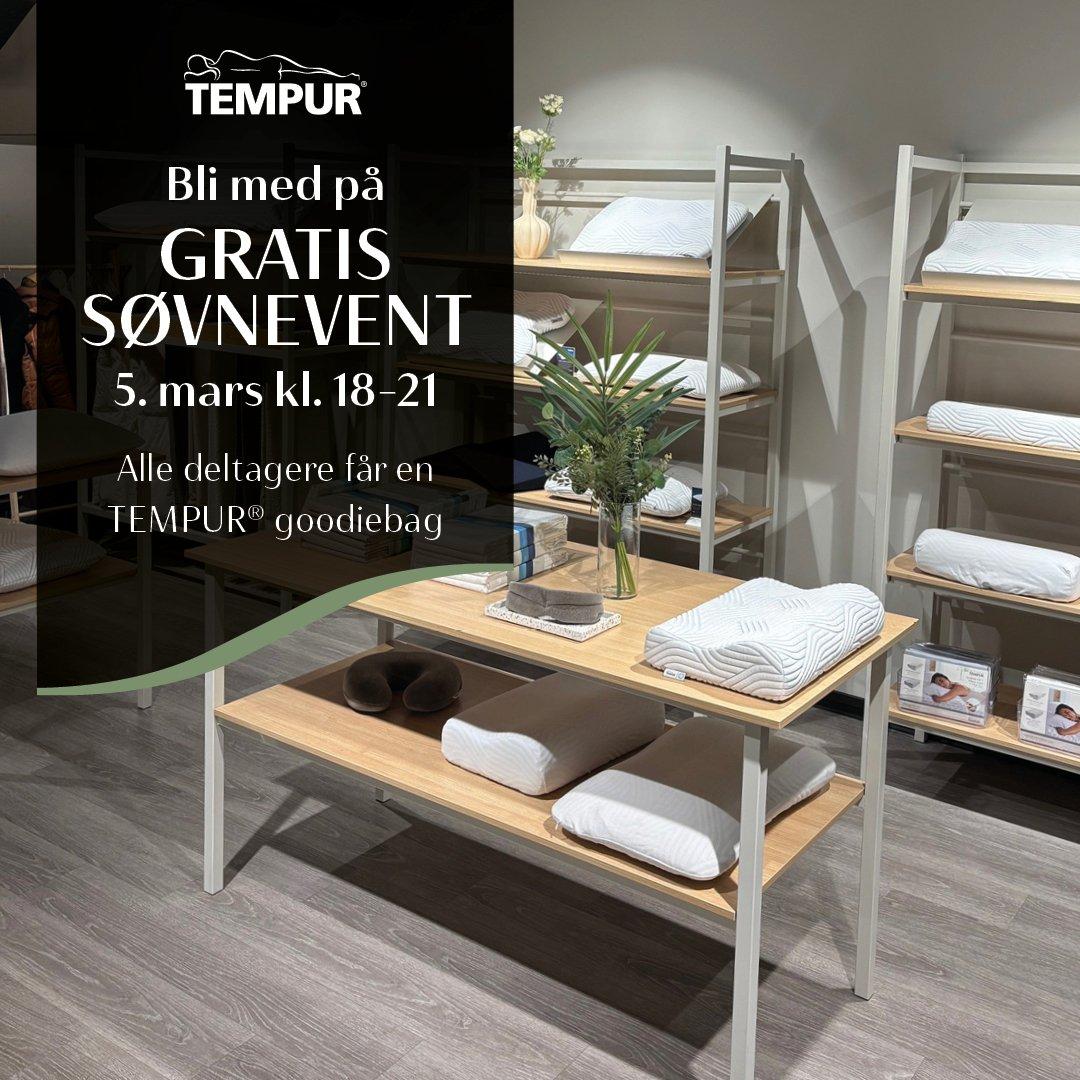 Tempur søvnevent 5 mars 2025 Skøyen Sleep store