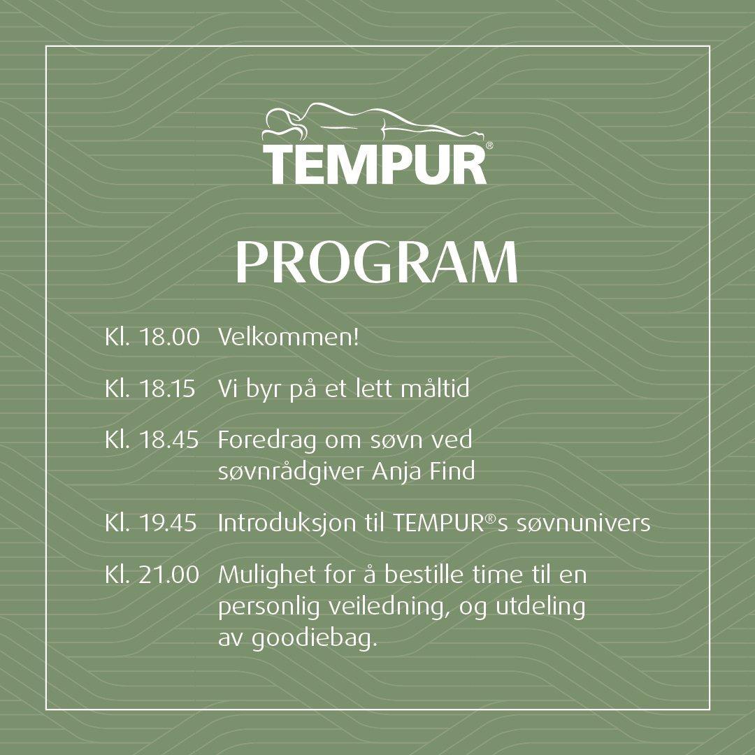 Tempur søvnevent program