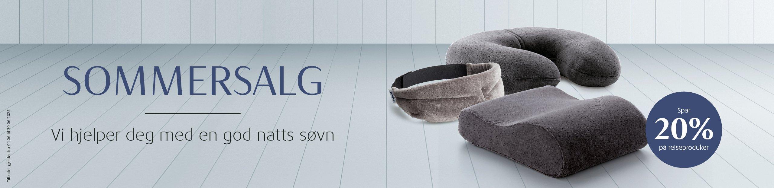 TEMPUR reiseprodukter, trykkavlastende memory foam