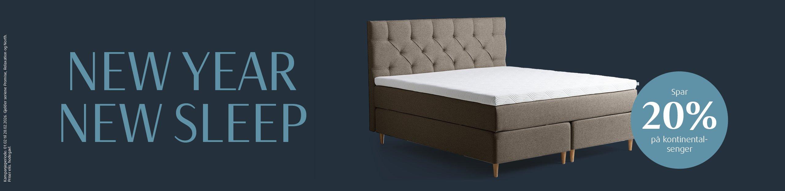 TEMPUR kontinentalseng, trykkavlastende memory foam