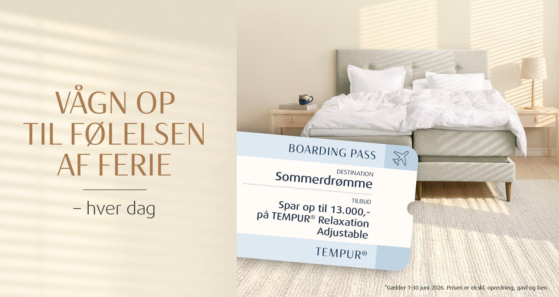TEMPUR DANMARK. Find senge, hovedpuder og meget mere til en bedre nattesøvn