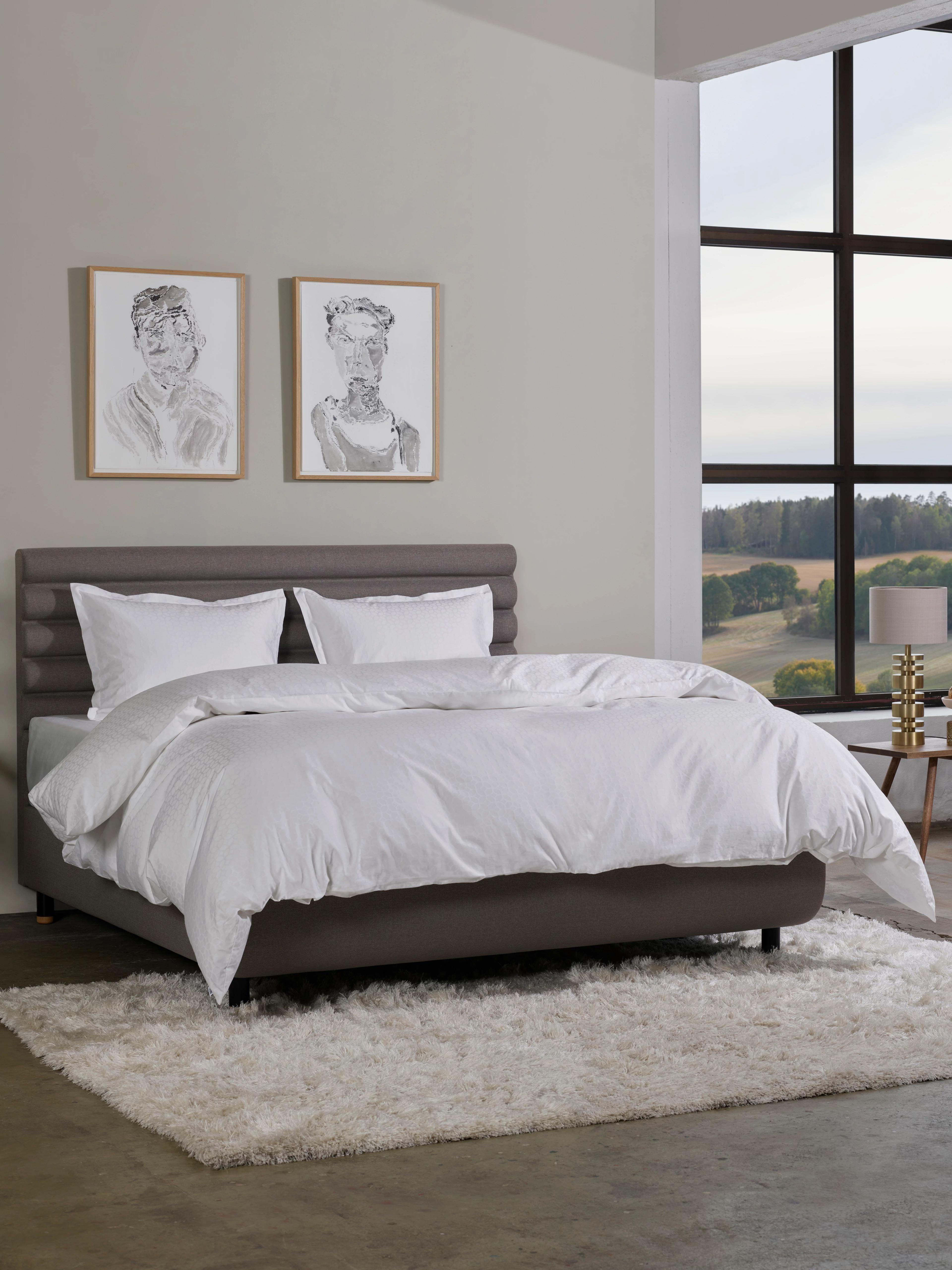 HOME BY TEMPUR&reg; Luxe katoensatijnen dekbedovertrek 200x200 cm