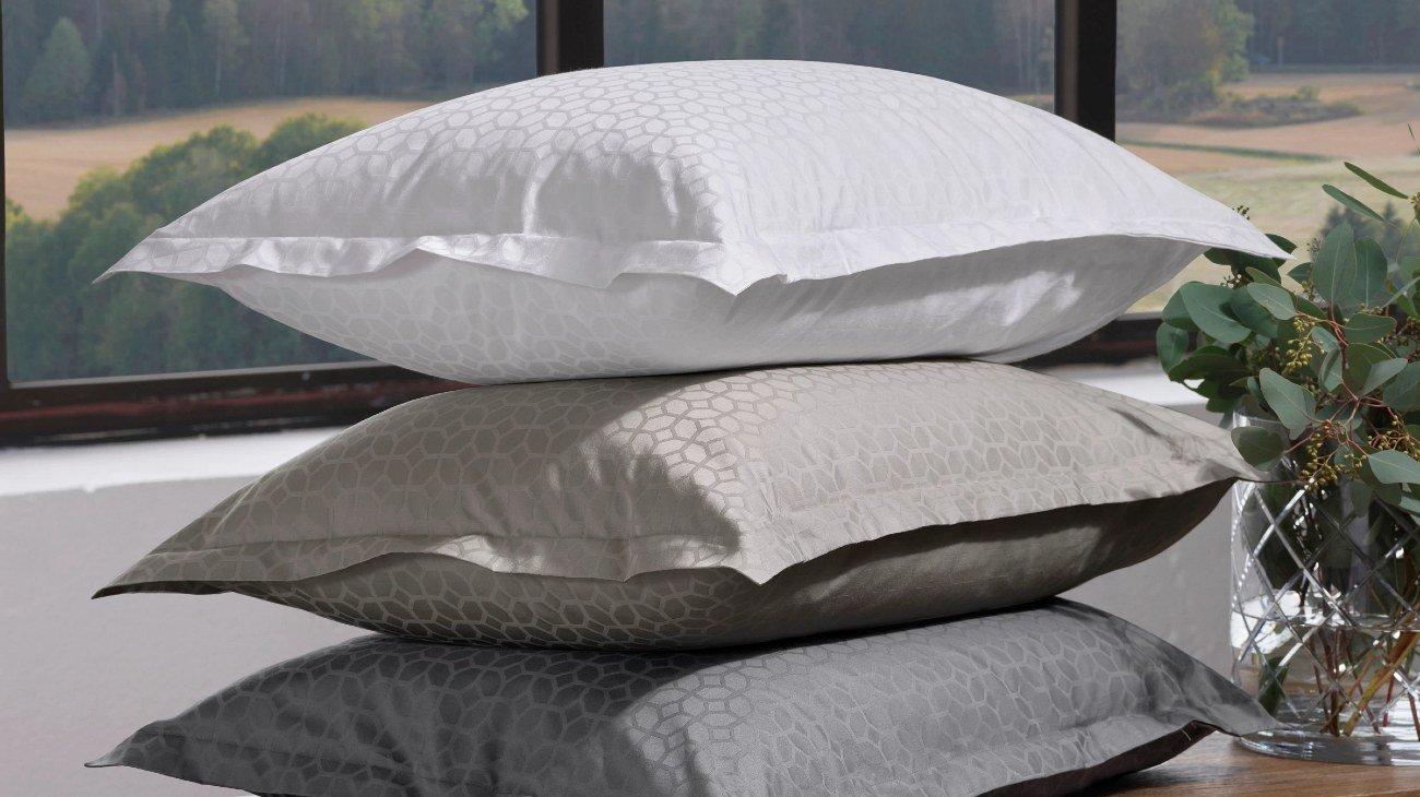 Home by Tempur® Taie d’oreiller en coton jacquard Luxe 60x50 cm