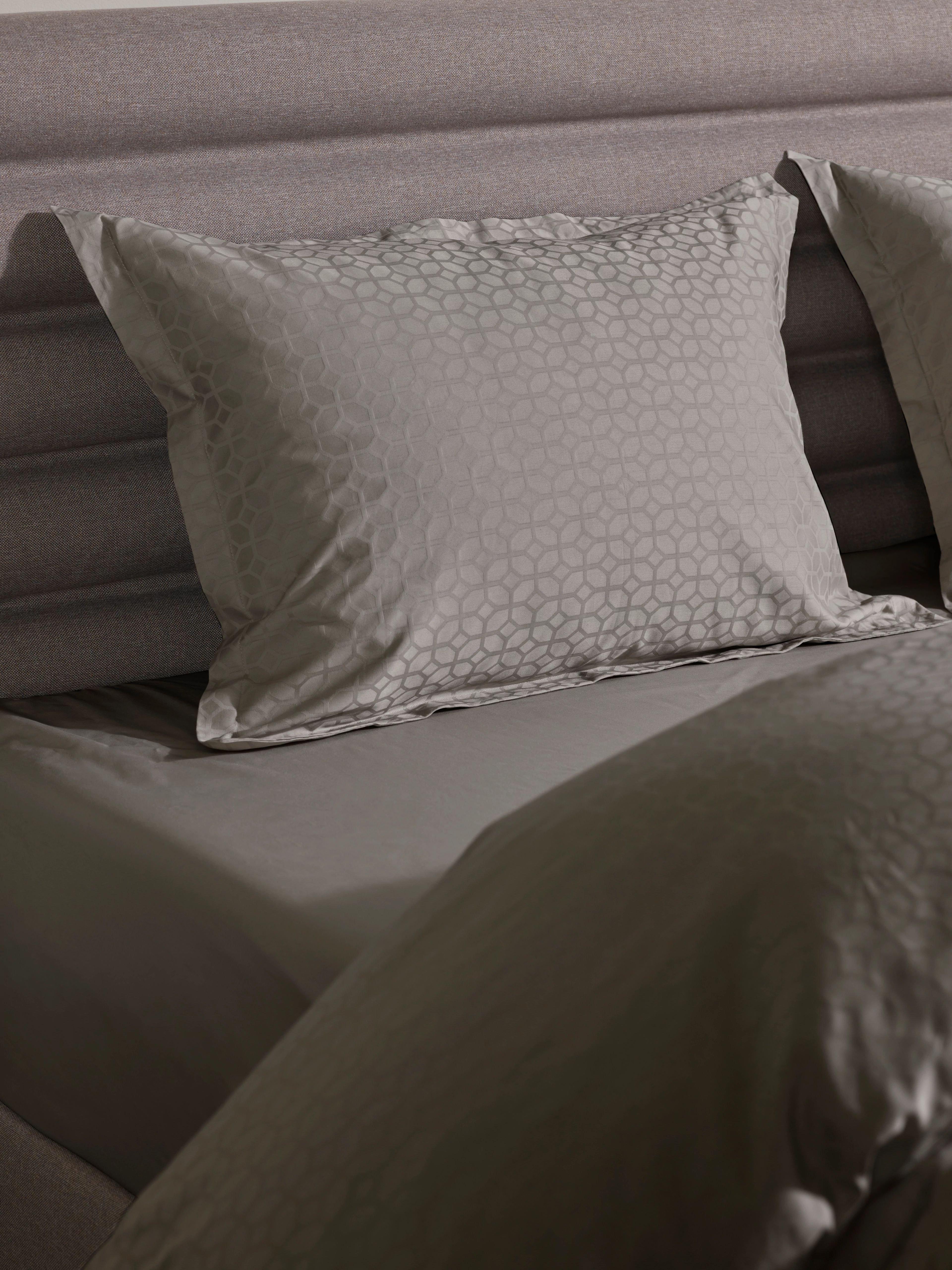 Home by TEMPUR® Taie d’oreiller en coton jacquard Luxe 60x50 cm