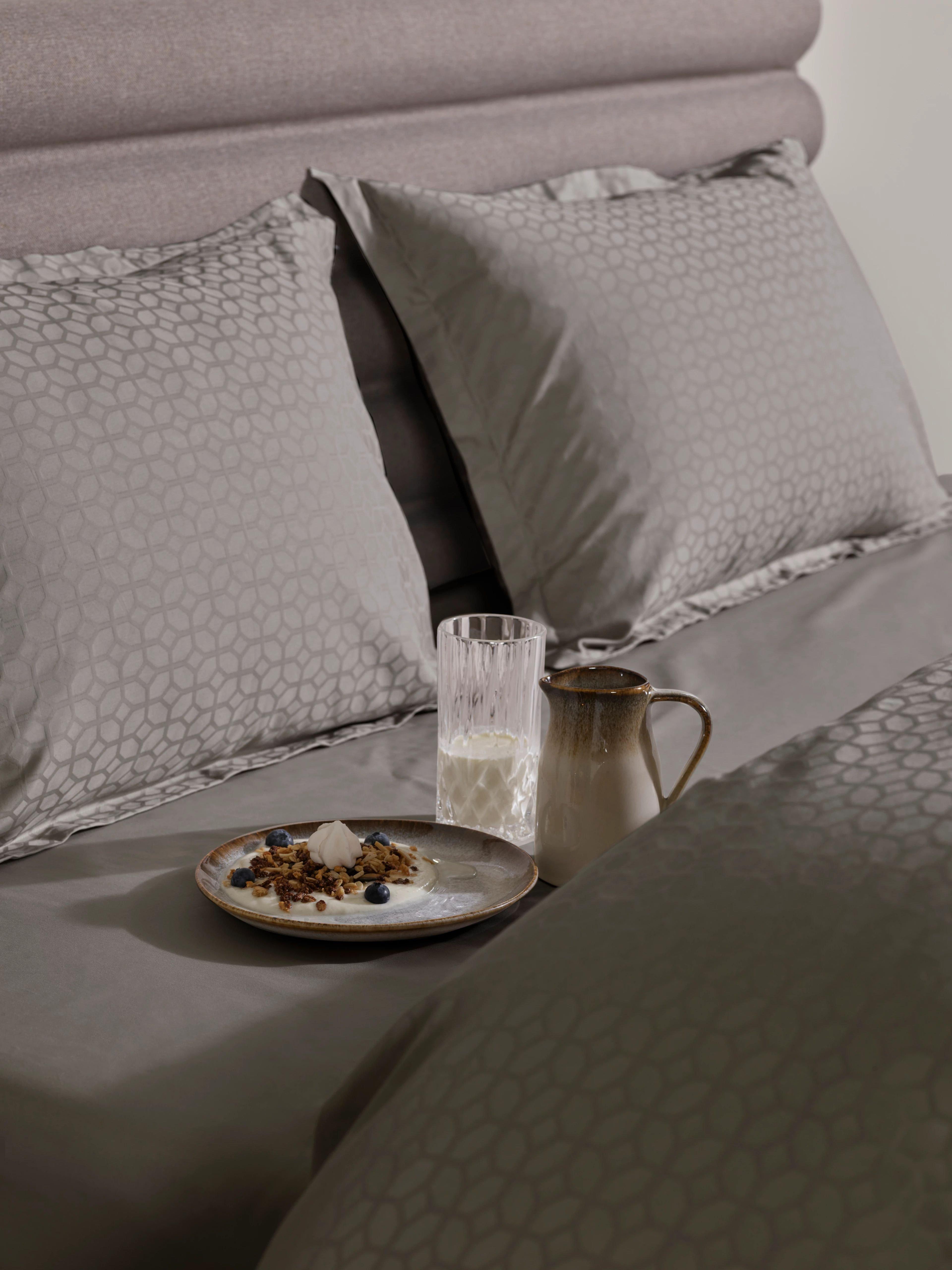 Home by TEMPUR® Taie d’oreiller en coton jacquard Luxe 60x50 cm
