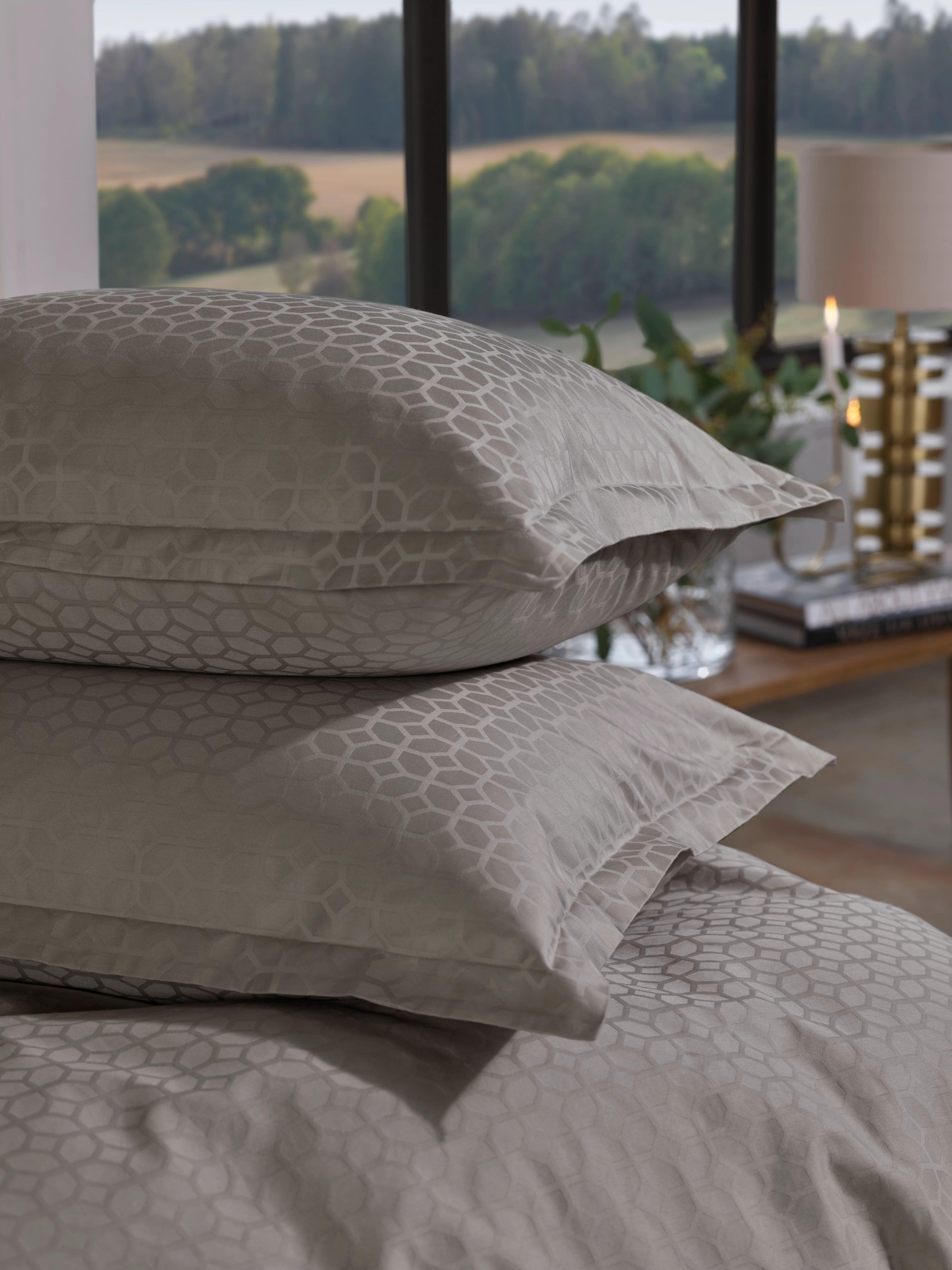 Home by TEMPUR® Taie d’oreiller en coton jacquard Luxe 60x50 cm