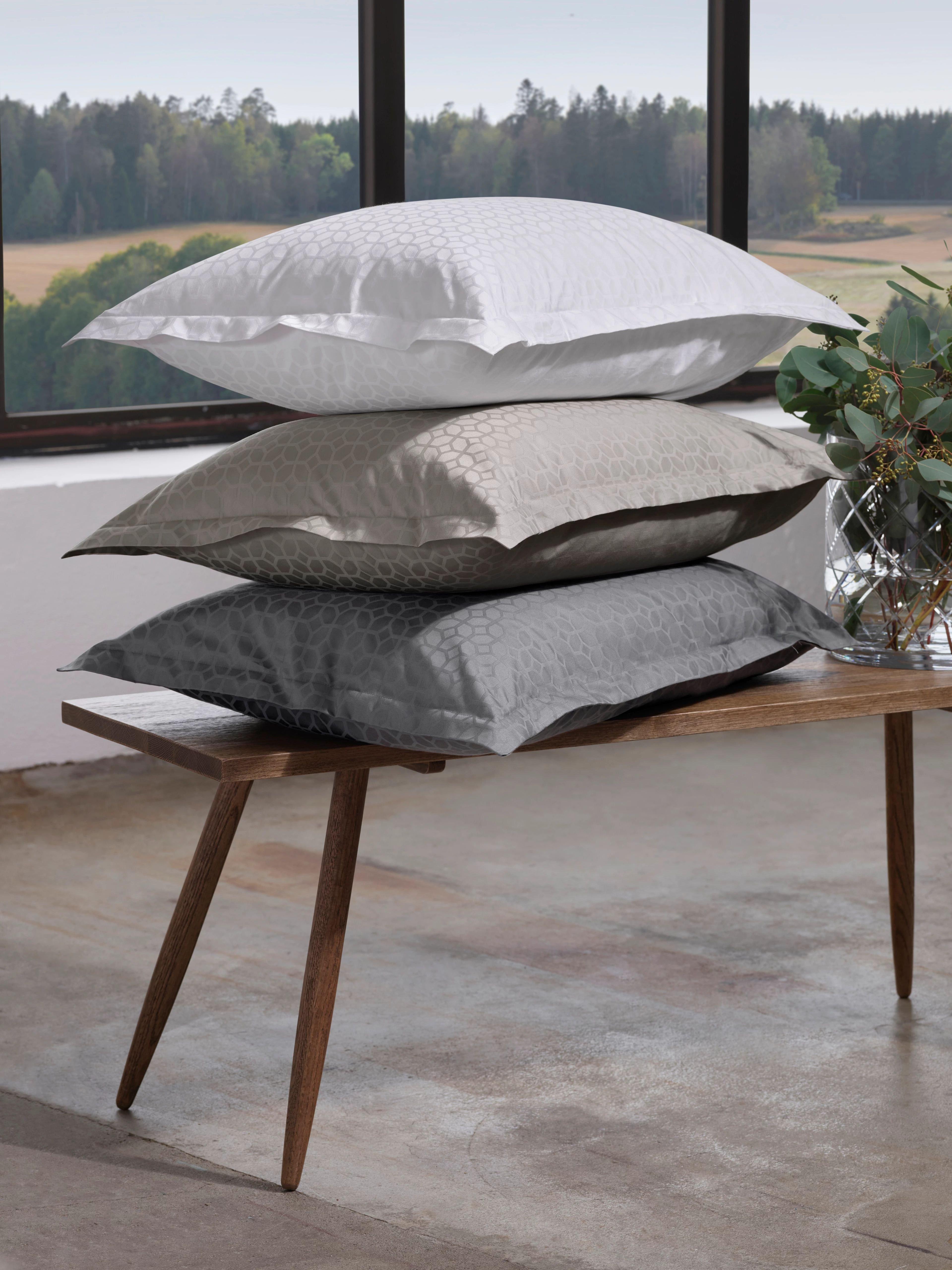 Home by TEMPUR® Taie d’oreiller en coton jacquard Luxe 60x50 cm