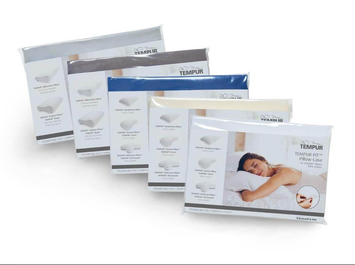 TEMPUR® Jersey-Bezug für Shape / Original / Millennium Queen Kissen - Platin