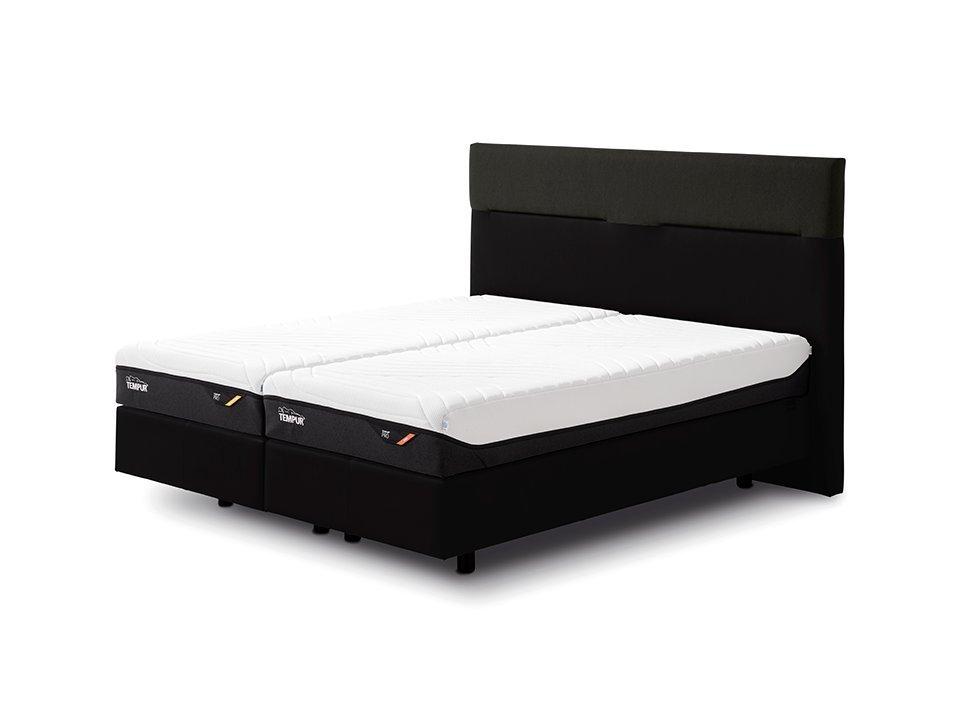 TEMPUR® Classic Boxspring Bett in starr (Kopfteil Texture Duo in 110cm)