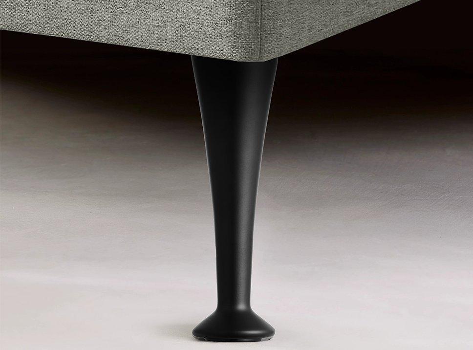 TEMPUR® Sengeben i sort 19 cm
