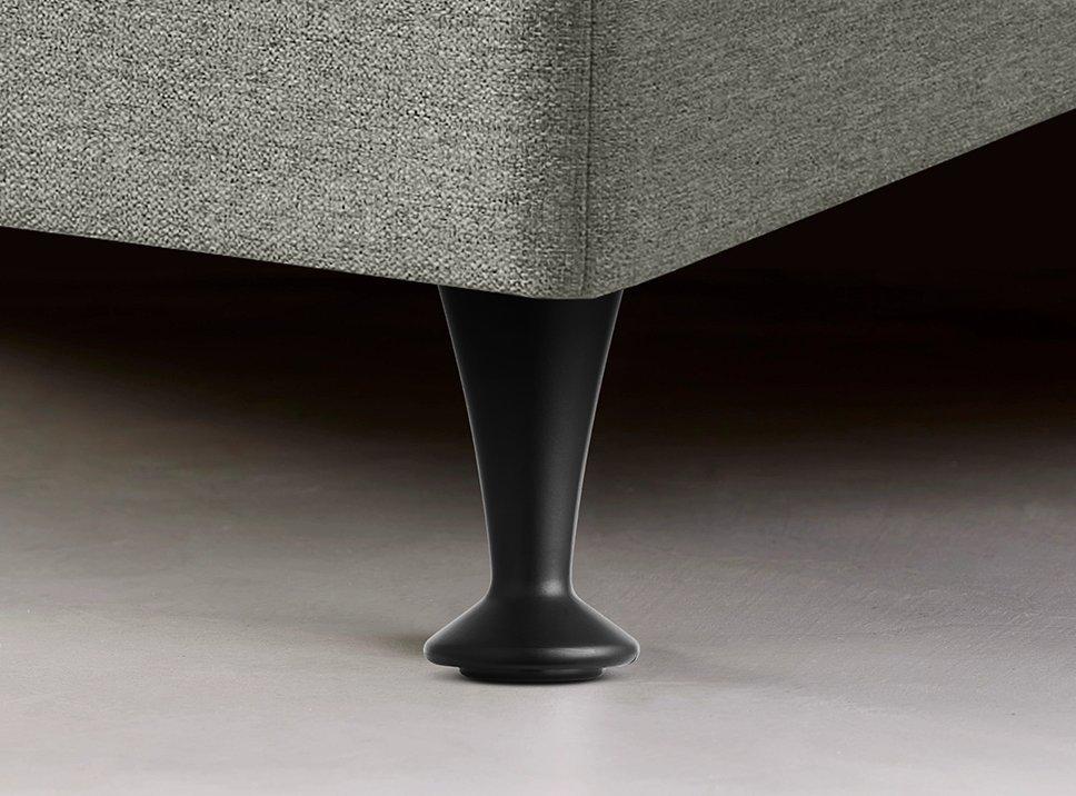 TEMPUR® Sengeben i sort 19 cm