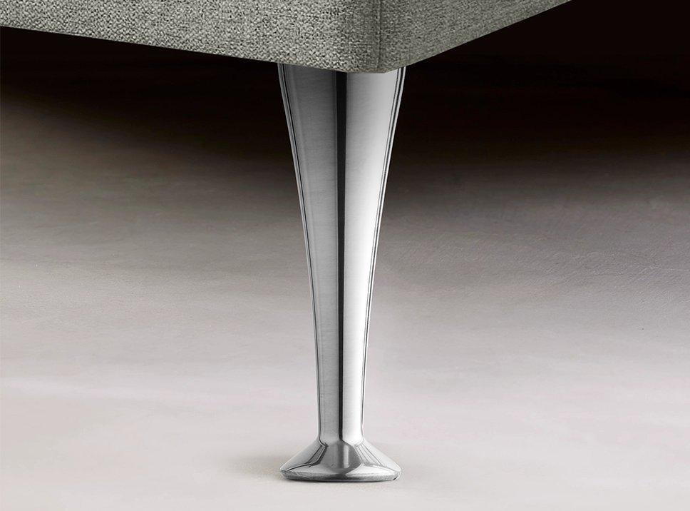 TEMPUR® Sengeben i Krom 12 cm