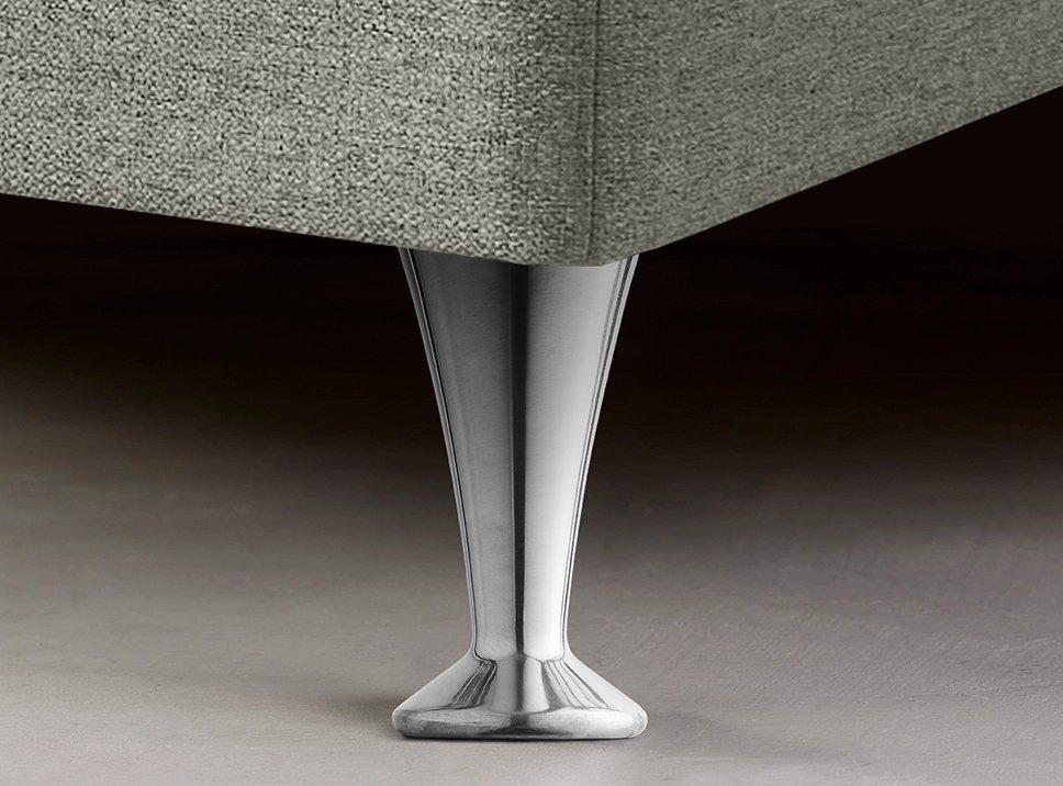 TEMPUR® Sengeben i Krom 12 cm