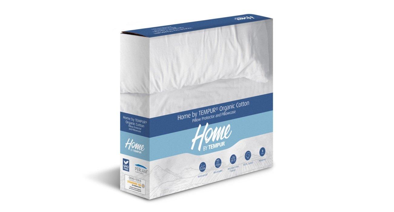 Home by TEMPUR® -suojatyynyliina Luomupuuvillaa