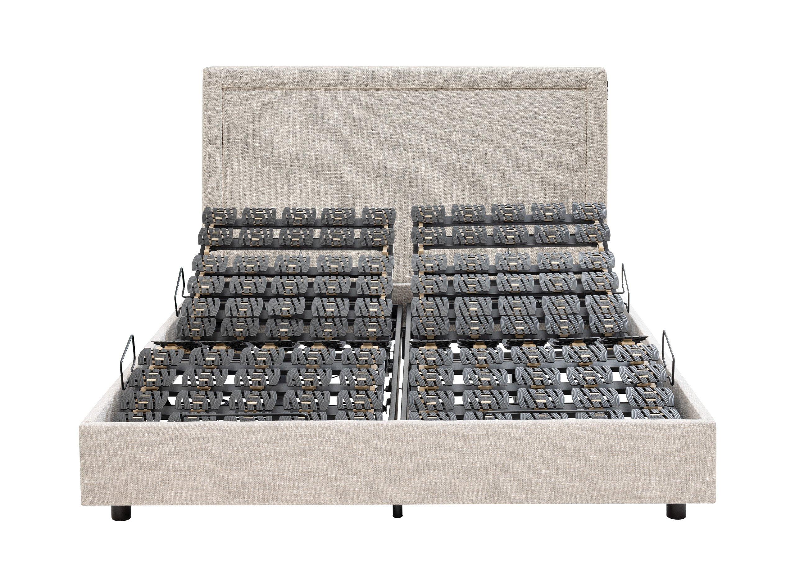 ENCADREMENT D&Eacute;CO TISSU TEMPUR&reg; POUR SOMMIER DE RELAXATION