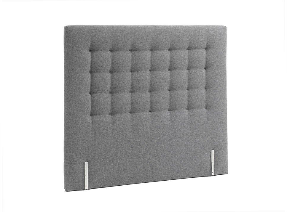 T&ecirc;te de Lit Arty Tiss&eacute; Anthracite 184 x 150 x 13 cm