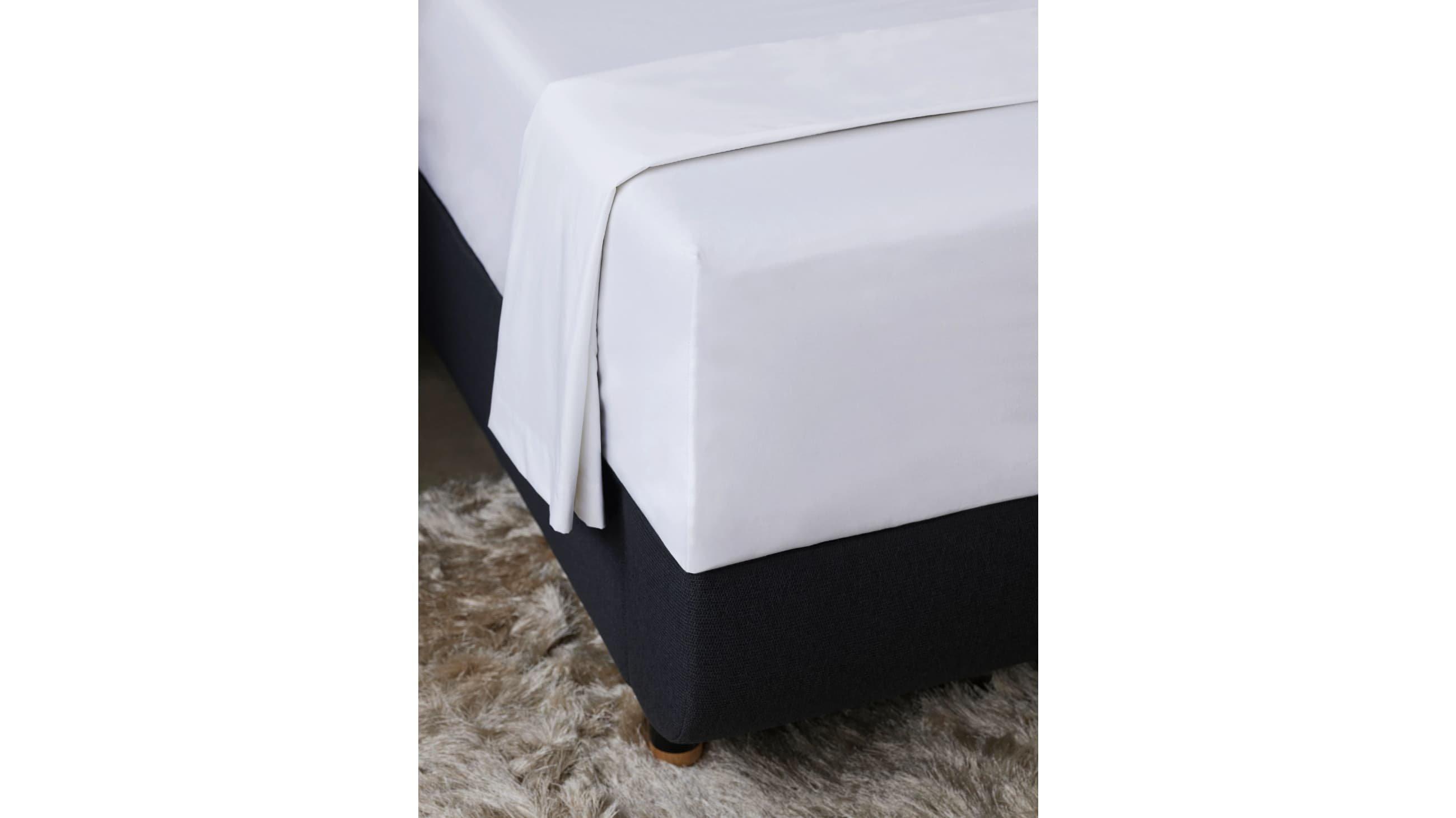 DRAP HOUSSE COTON ÉGYPTIEN BLANC 180 x 200 CM HOME BY TEMPUR®