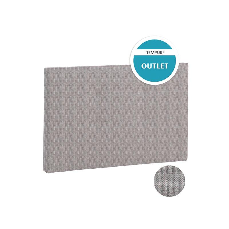 TETE DE LIT PRESTIGE QUADRO TISSE PERLE