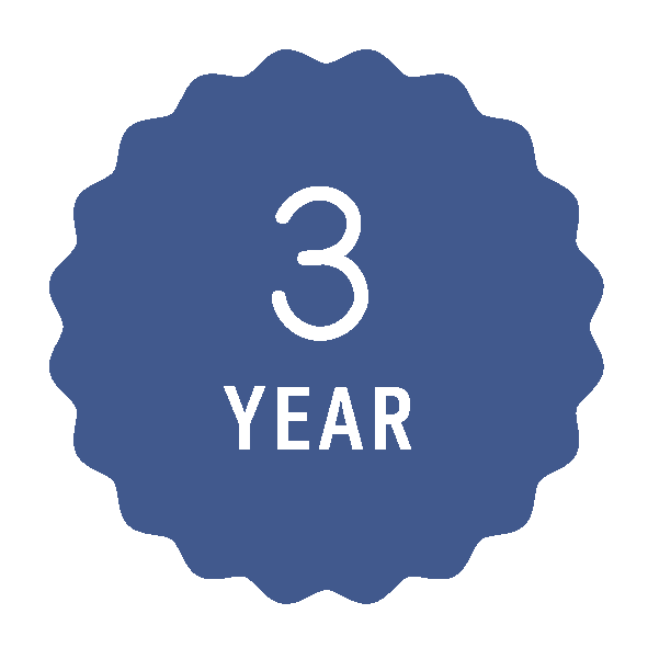 3 year guarantee