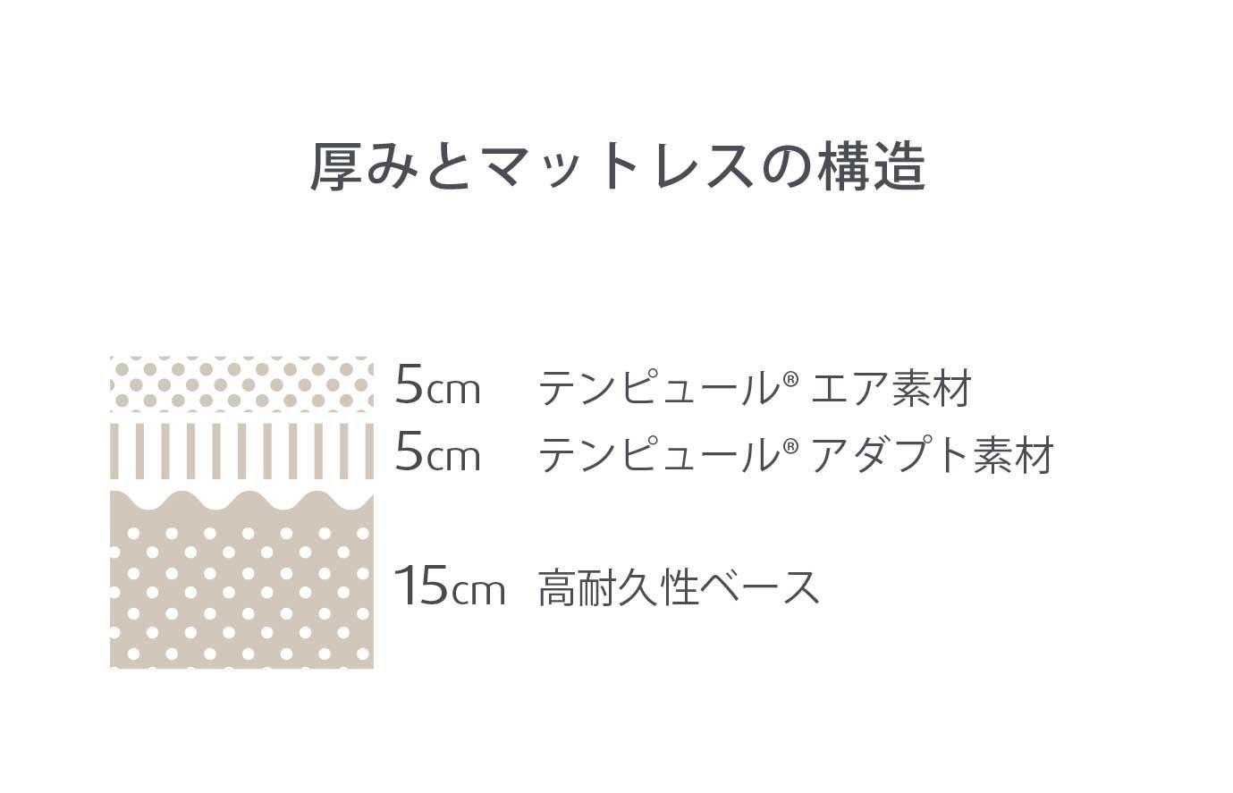 プロ エア プラス 厚み25cm クイーン ふつうのかたさ マットレス