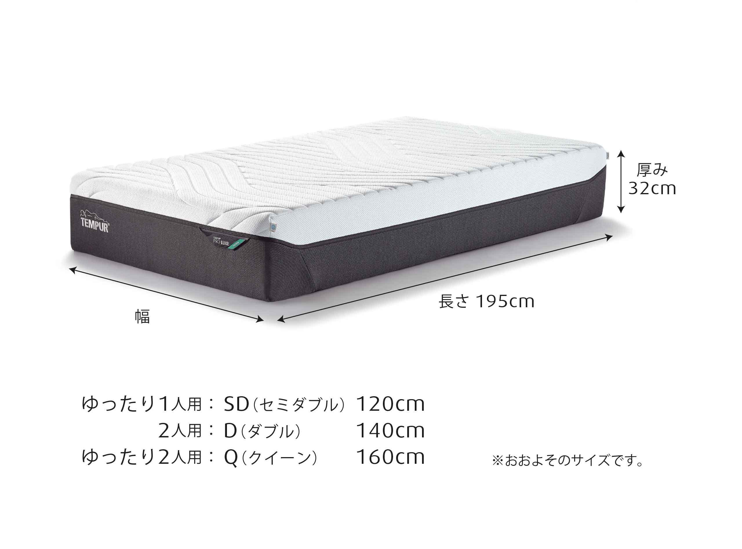 プロ リュクス クールキルト マットレス ふつうのかたさ 厚み32cm シングル ※受注生産