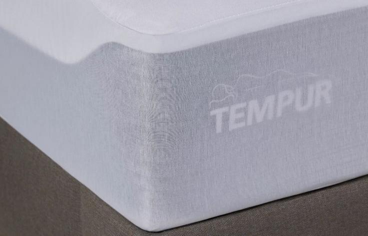 Home by Tempur Cooling Tencel Mattress Protector and Fitted Sheet 80x200x17-White