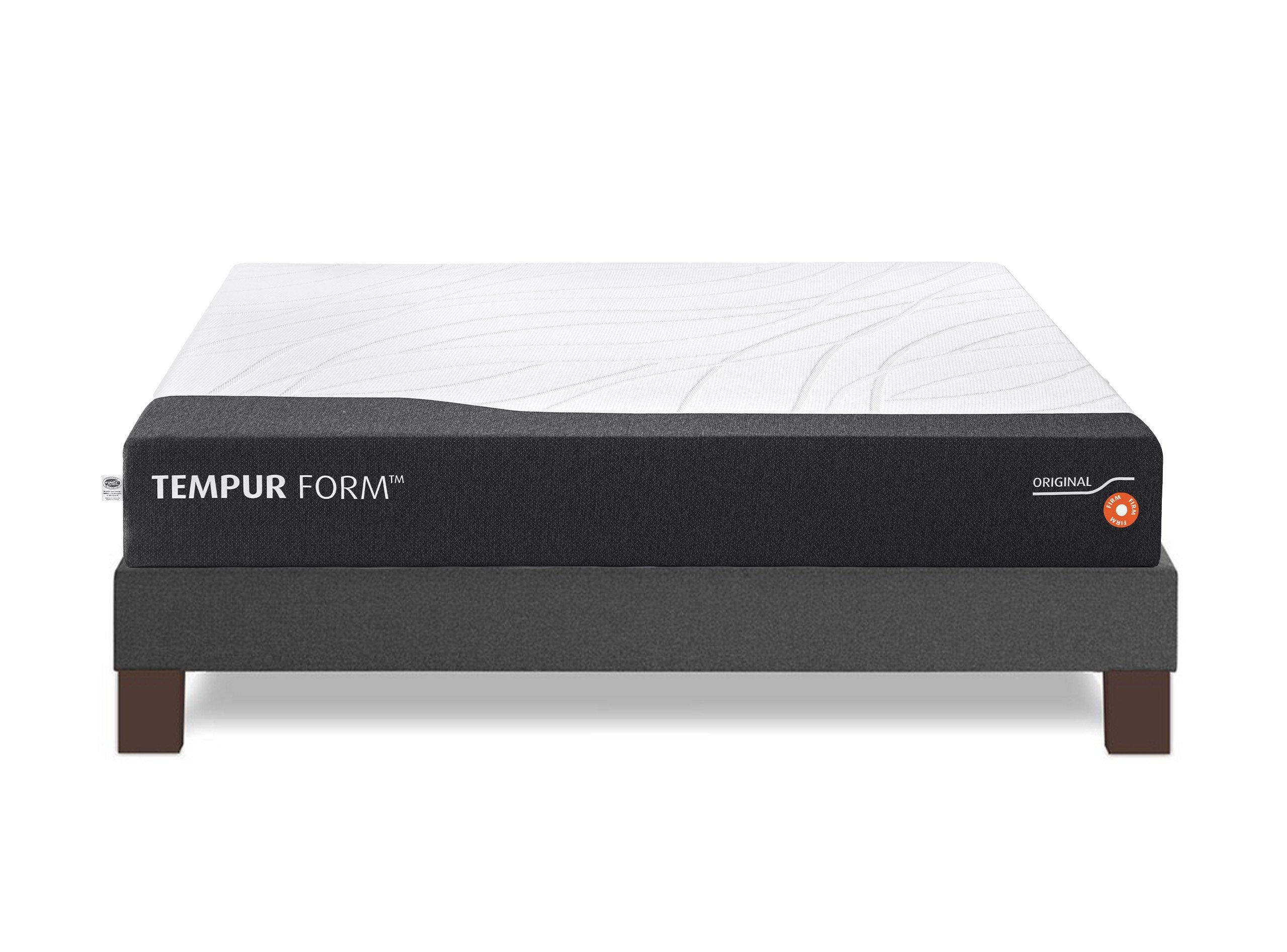Ensemble matelas TEMPUR FORM™ 140 x 190 cm, sommier 15 cm encastrable tissé anthracite