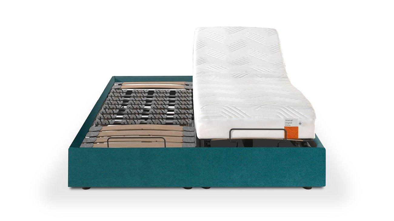 PACK MATELAS LUXE COOLTOUCH™, SOMMIER RELAXATION COPENHAGUE ET ENCADREMENT DECO DE 160x200 CM