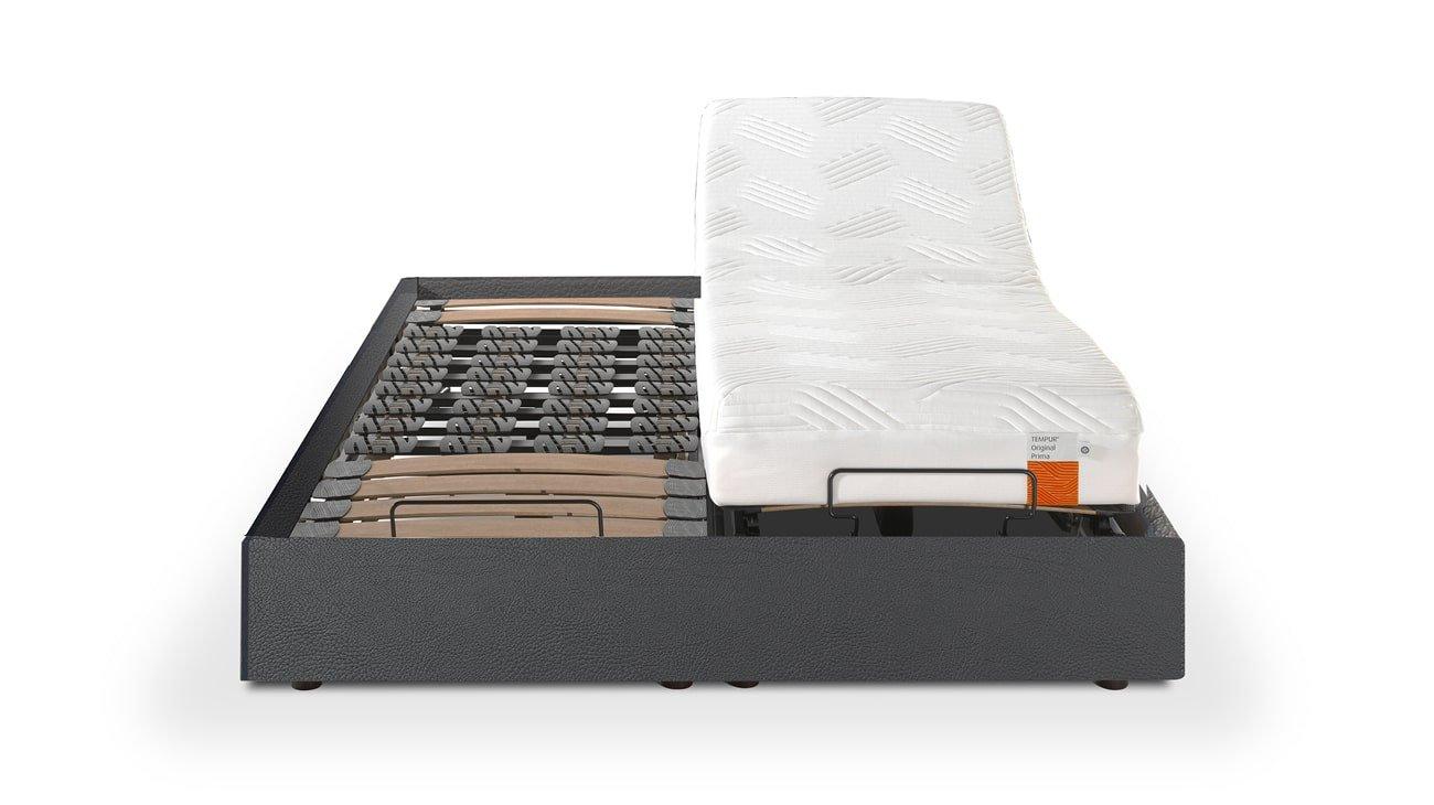 PACK MATELAS LUXE COOLTOUCH™, SOMMIER RELAXATION COPENHAGUE ET ENCADREMENT DECO DE 160x200 CM