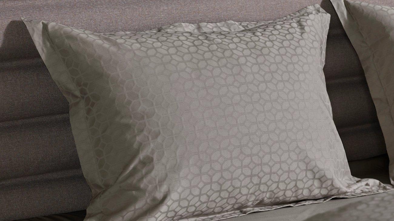 Poszewka na poduszkę Home by TEMPUR® Luxe Jacquard Cotton 70/75x50 Natural