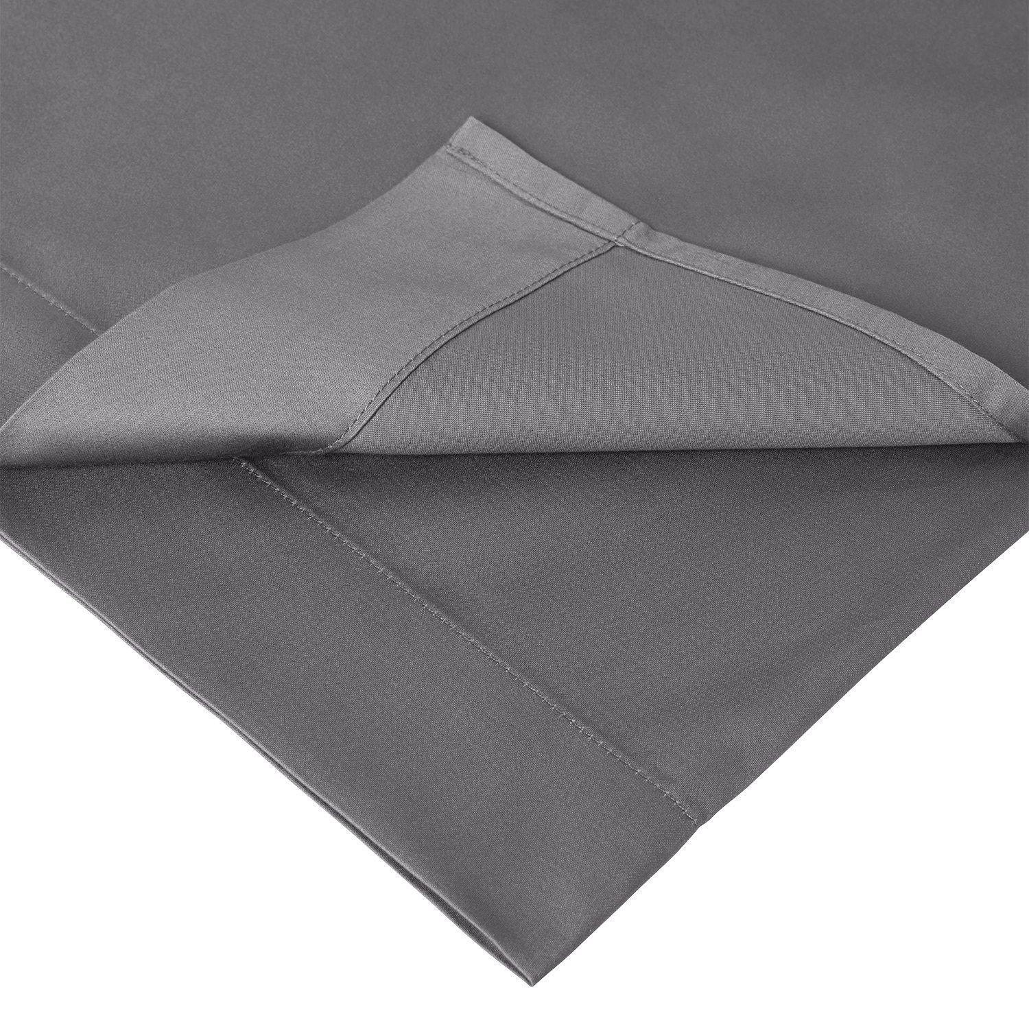 Bomullssatinlakan 400 trådtäthet 180x270 cm - Antracit