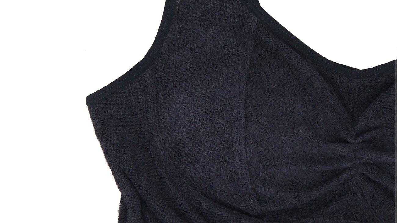 Ladies Padded Soft Top In Navy