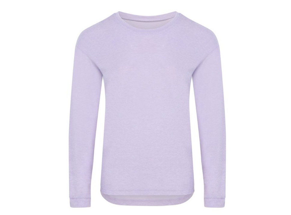 Women's Long Sleeve Soft T-Shirt In Lavender