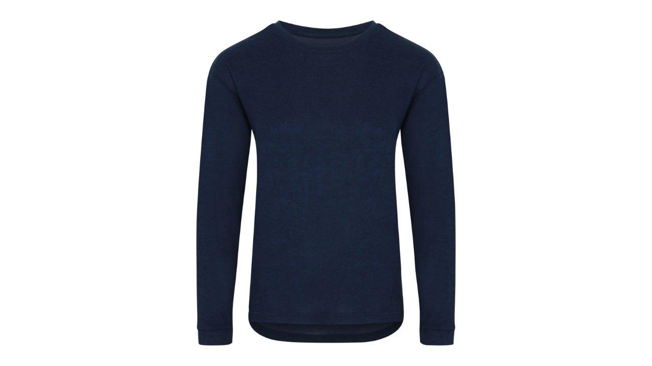 Women's Long Sleeve Soft T-Shirt In Navy