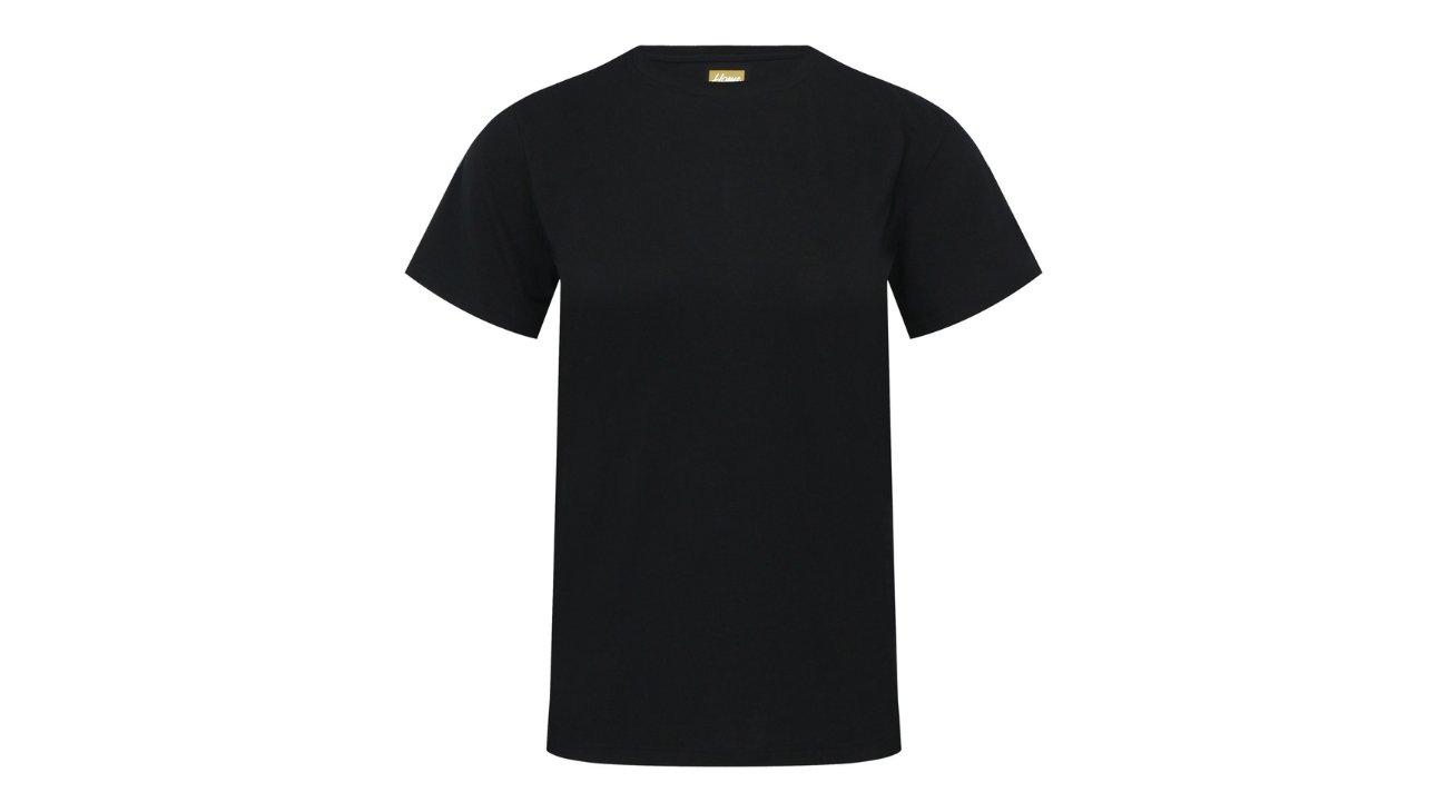 Women's Short Sleeve Jersey T-Shirt In Black