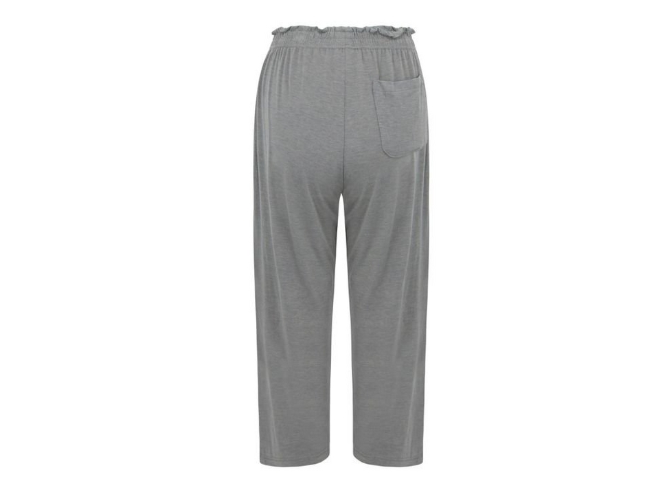Women's Jersey Crop Pants In Grey