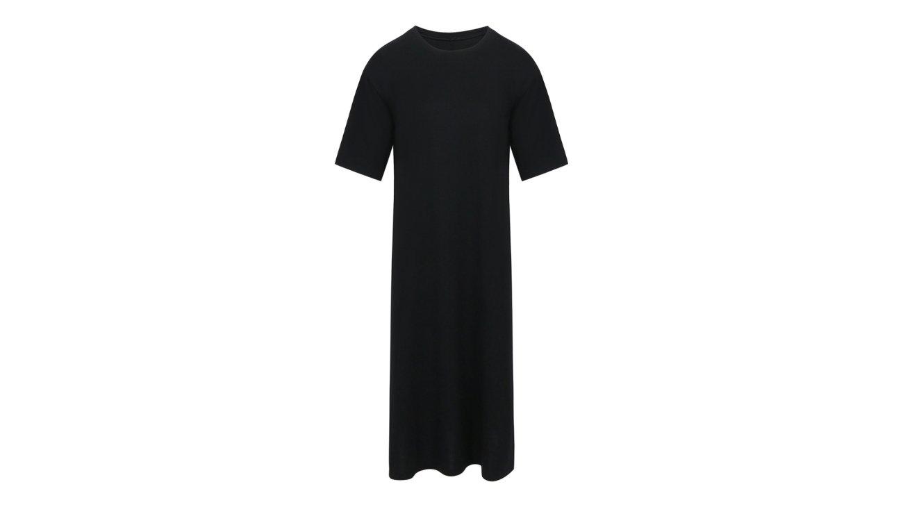 Women's Padded Jersey Dress In Black