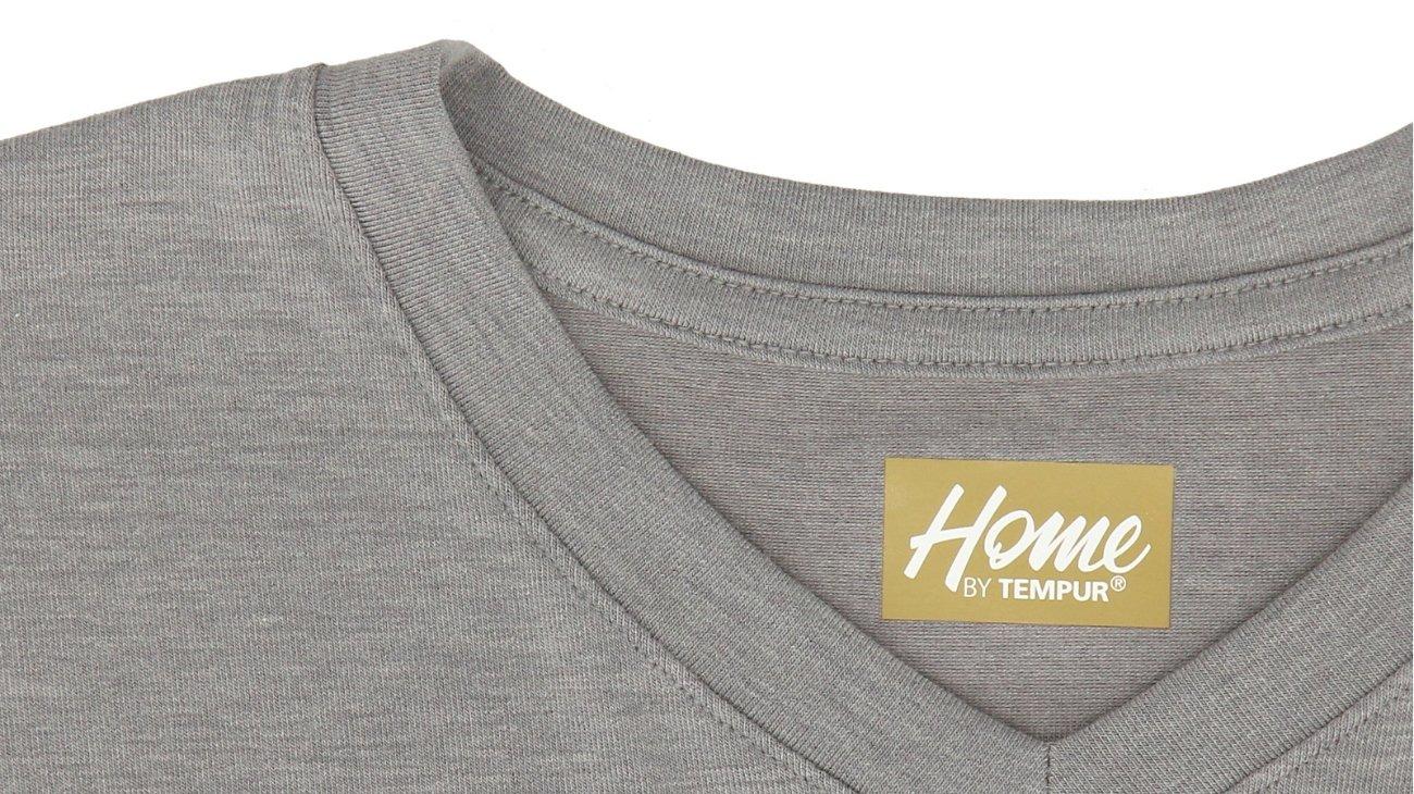 Men's Short Sleeve V Neck T-Shirt In Grey