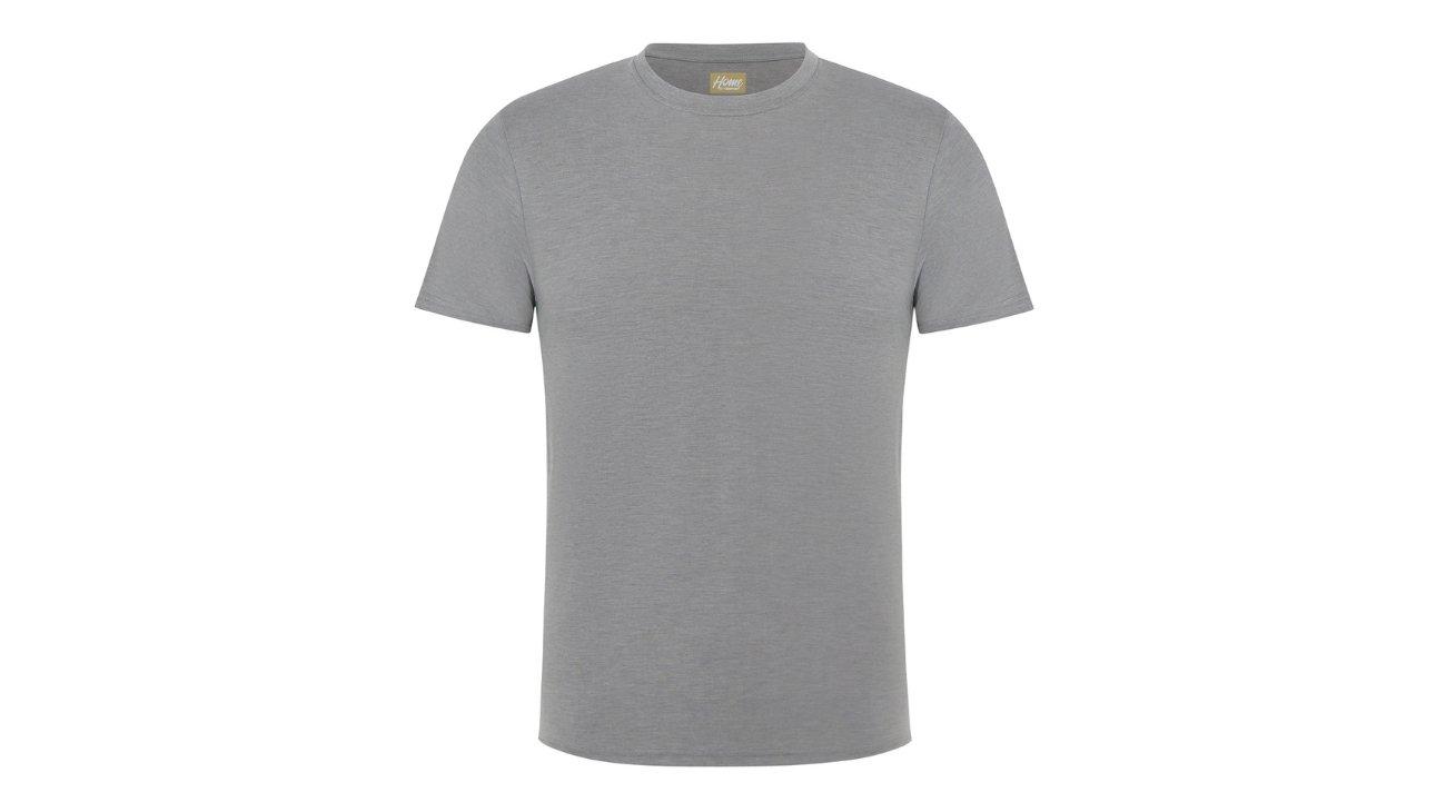 Men's Short Sleeve Crew Neck T-Shirt In Grey