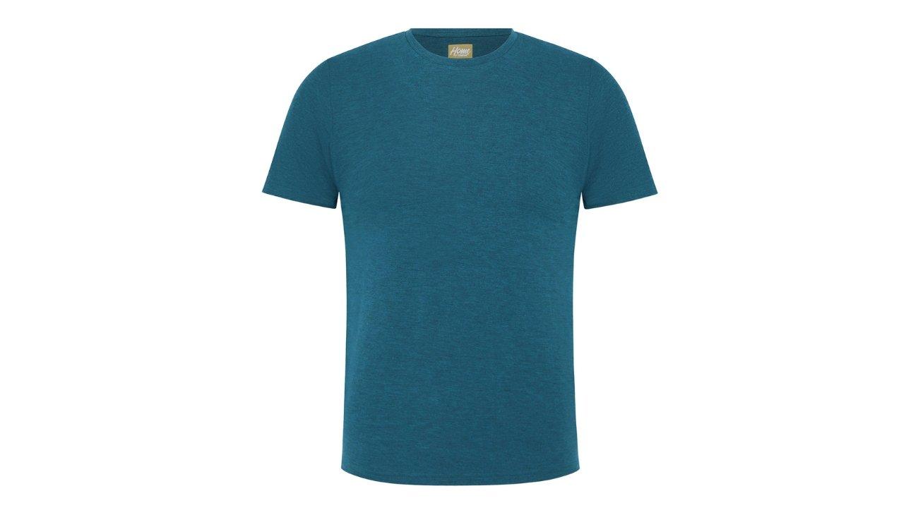 Men's Short Sleeve Crew Neck T-Shirt In Blue