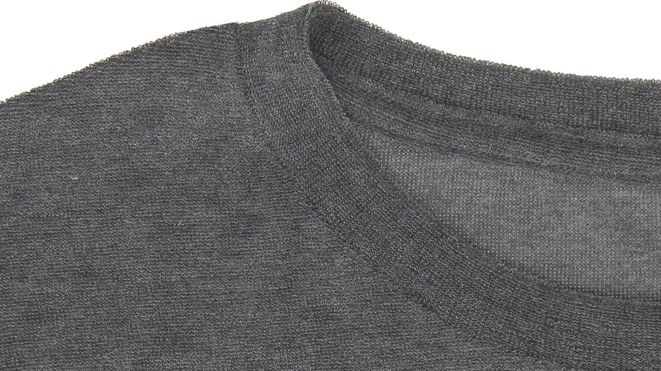 Men's Long Sleeve Crew Neck T-Shirt In Grey