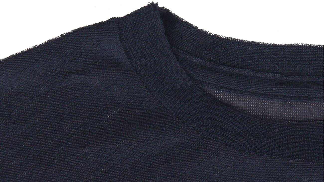 Men's Long Sleeve Crew Neck T-Shirt In Navy