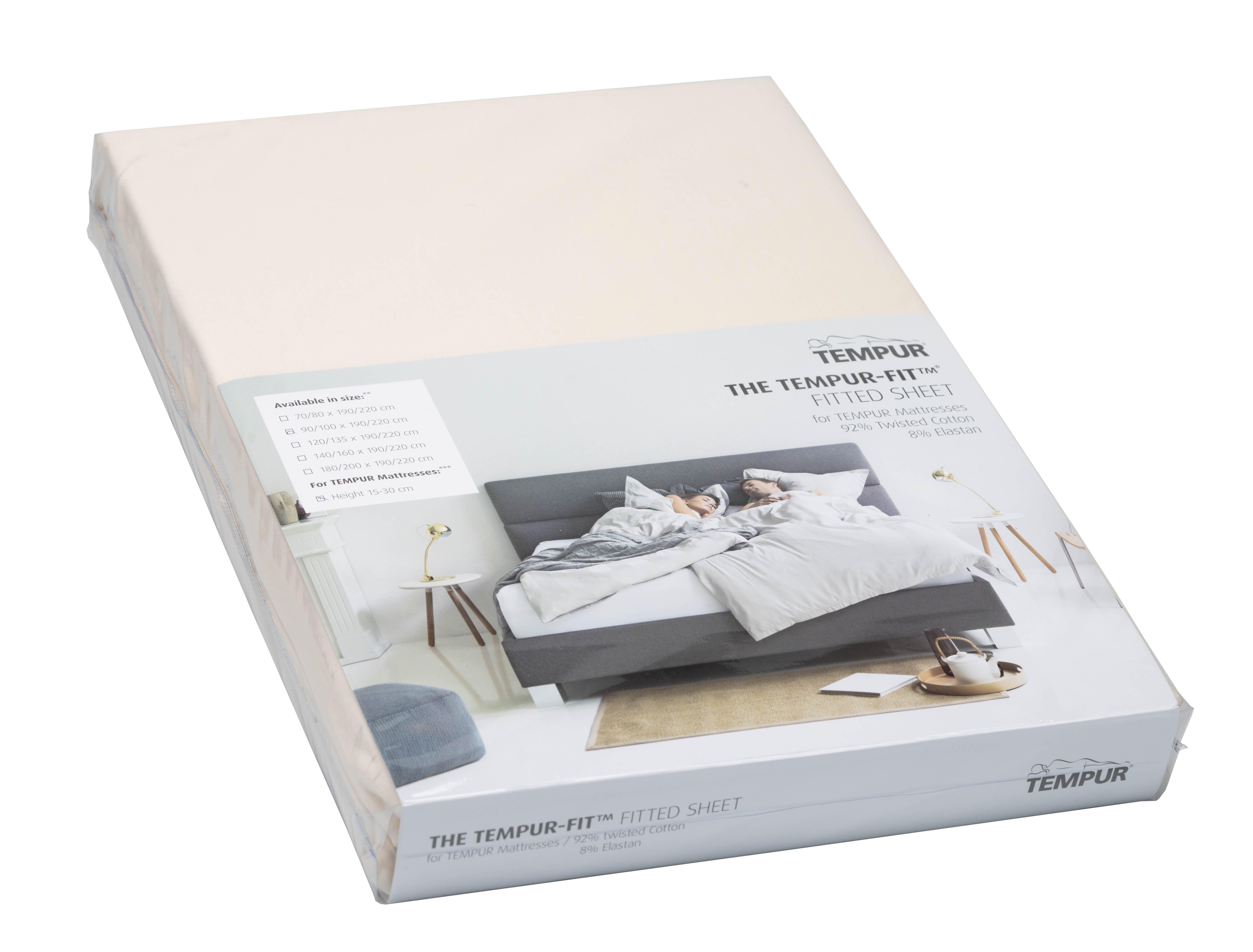 TEMPUR-FIT™ Hoeslaken 70/80x200 - Crème