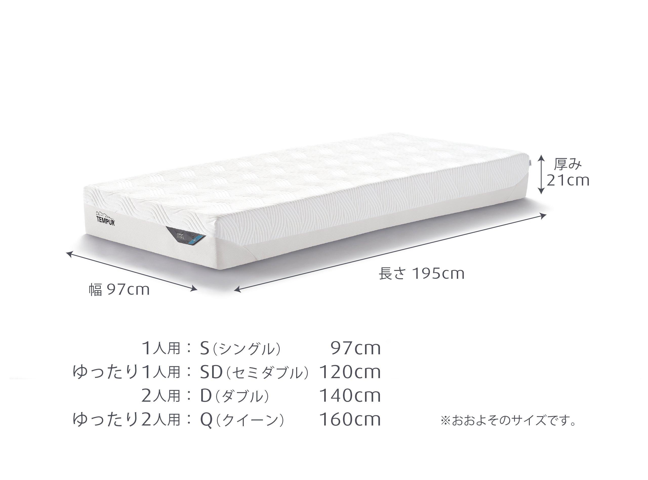 [アウトレット] プリマ マットレス 厚み21cm やわらかめ クイーン マットレス 保証対象外