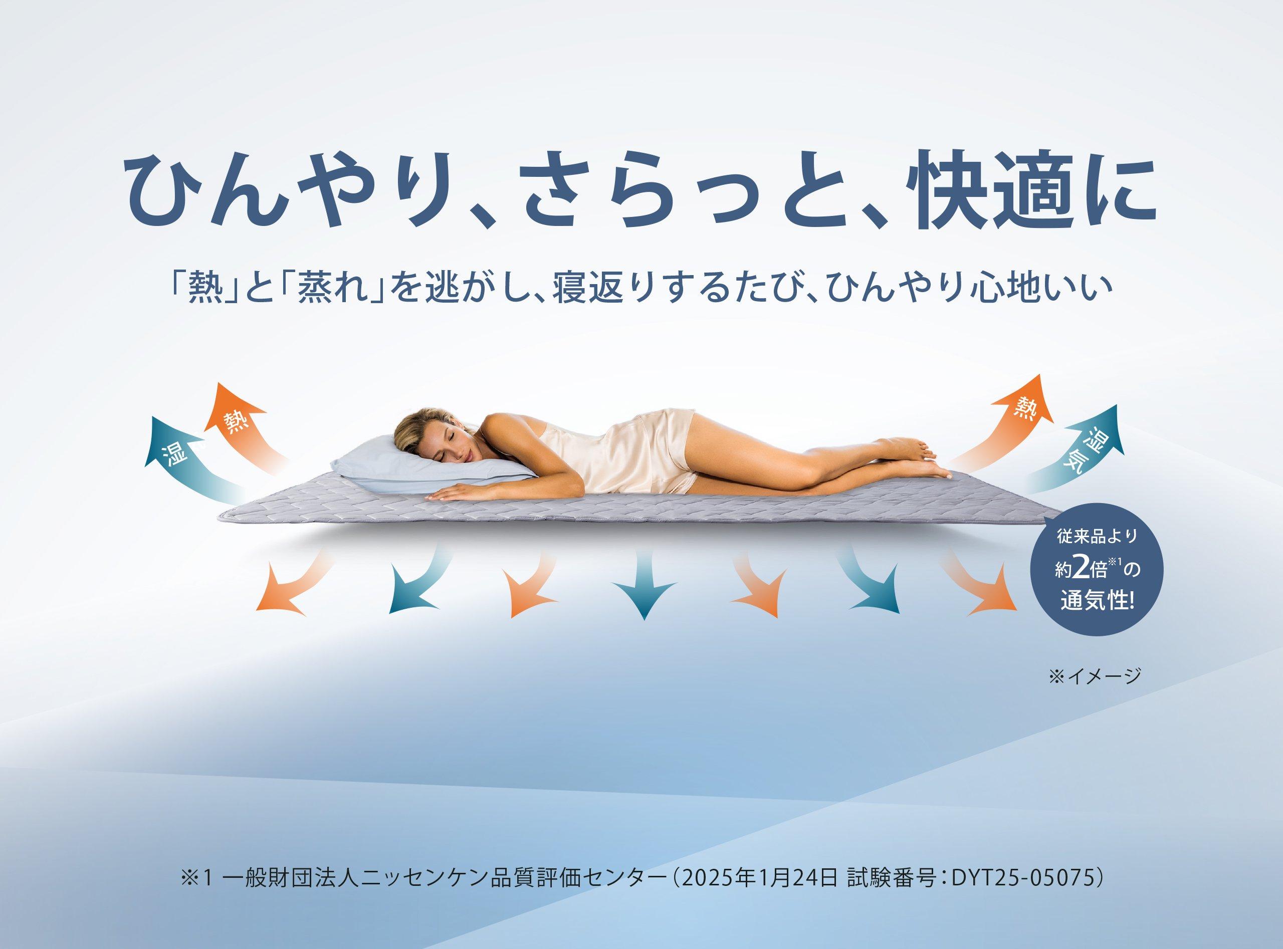 アイスブリーズTM エア 敷パッド シーツ 冷感